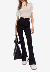 Off-White OFF Stamped Flared Pants Black OWCD023C99 JER001-1001