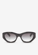 Chloé Gayia Oval Sunglasses Gray CH0220S 0-001