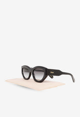 Chloé Gayia Oval Sunglasses Gray CH0220S 0-001