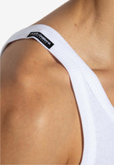 Dolce & Gabbana Logo Label Tank Top White M8C19J ONN96-W0800