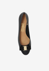 Ferragamo Vara 45 Calf Leather Pumps Black 01G324 VARA 1 765658-NERO
