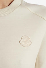 Moncler Logo Patch Mini Flared Dress Cream J10938I00019 89A1K-034