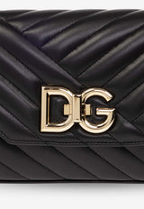 Dolce & Gabbana Lop Quilted Leather Shoulder Bag Black BB7487 AD155-80999