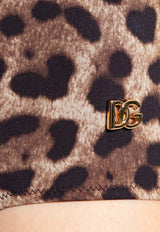 Dolce & Gabbana Leopard Print One-Piece Swimsuit Brown O9A13J ONO11-HY13M
