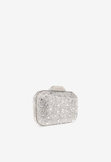 Jimmy Choo Cloud Shimmer Clutch Silver CLOUD EXC-CRYSTAL