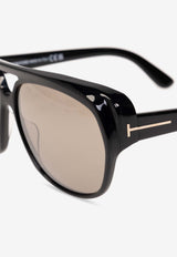 Tom Ford Jayden Square Sunglasses Gray FT1103 0-6101L
