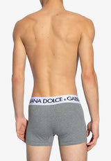 Dolce & Gabbana Logo Waistband Boxers Gray M4B97J ONN97-S8291