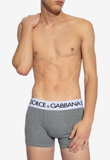 Dolce & Gabbana Logo Waistband Boxers Gray M4B97J ONN97-S8291