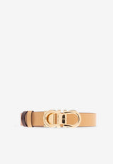 Ferragamo Reversible Gancini Leather Belt Beige 230294 DONNA H 25 771067-LIGHT CAMEL