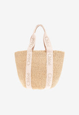 Chloé Woody Large Basket Bag Beige CHC23AS380 L18-26Y