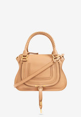 Chloé Medium Marcie Leather Shoulder Bag Beige CHC22AS660 I31-26X