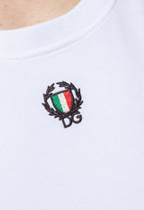 Dolce & Gabbana Logo Embroidered Sleeveless T-shirt White M8C10J ONN94-W0800