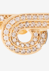 Ferragamo Embellished Gancini Stud Earrings Gold 760698 NEW GSTR 18D 770420-ORO