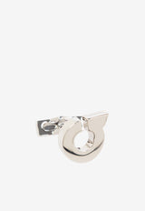Ferragamo Gancini Engraved Cufflinks Silver 770358 CLNK GAFLUID 776342-PALLADIO