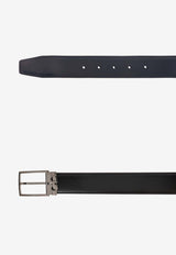 Ferragamo Double-Sided Leather Belt Black 67A037 DOUBLE ADJUS 776302-NERO