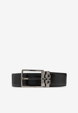 Ferragamo Double-Sided Leather Belt Black 67A037 DOUBLE ADJUS 776302-NERO
