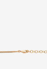 Ferragamo Gancini Pearl Necklace Gold 760782 NKL NEWGAN P 776607-ORO PERLE