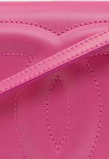 Dolce & Gabbana DG Logo Leather Crossbody Bag Pink BI3279 AG081-80441