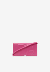 Dolce & Gabbana DG Logo Leather Crossbody Bag Pink BI3279 AG081-80441