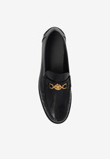 Versace Medusa '95 Polished Leather Loafers Black 1013592 1A09912-1B00V