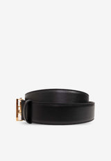 Versace Greca Buckle Leather Belt Black 1013861 DVTP1-1B00V