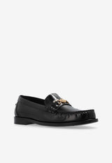 Versace La Medusa Leather Loafers Black 1012123 1A08773-1B00V