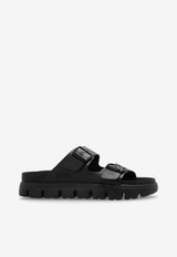 Birkenstock Arizona Chunky Platform Slides Black 1024565 0-BLACK