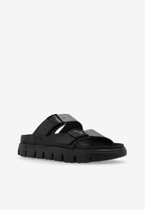 Birkenstock Arizona Chunky Platform Slides Black 1024565 0-BLACK