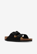 Birkenstock Arizona Two-Strap Suede Sandals Black 1027164 0-BLACK