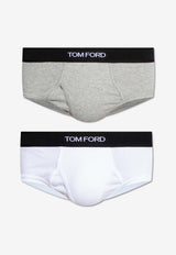 Tom Ford Logo Jacquard Briefs - Set of 2 Multicolor T4XC11040 0-118
