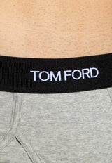 Tom Ford Logo Jacquard Briefs - Set of 2 Multicolor T4XC11040 0-008