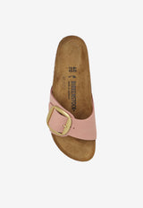 Birkenstock Madrid Big-Buckle Nubuck Slides Pink 1027056 0-SOFT PINK