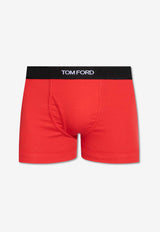 Tom Ford Logo Waistband Boxers Red T4LC31040 0-632