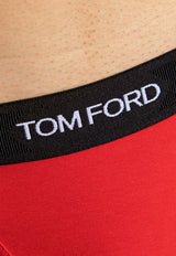 Tom Ford Logo Waistband Boxers Red T4LC31040 0-632
