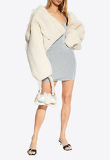 Jacquemus Fiesta Glittered Mini Dress Silver 233KN349 2344-980