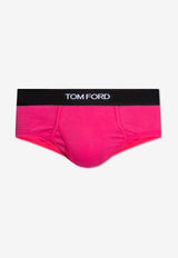 Tom Ford Logo Waistband Briefs Pink T4LC11040 0-672