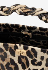 GANNI Mini Bou Leopard Print Handbag Beige A5817 5894-943