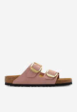 Birkenstock Arizona Big-Buckle Nubuck Slides Pink 1026583 0-SOFT PINK