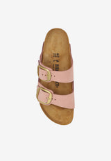 Birkenstock Arizona Big-Buckle Nubuck Slides Pink 1026583 0-SOFT PINK