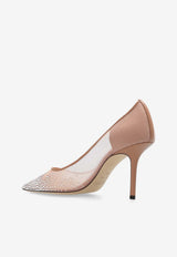 Jimmy Choo Love 85 Crystal Mesh Pumps Ballet Pink LOVE 85 NYT-BALLET PINK BALLET PINK