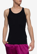 Tom Ford Ribbed Sleeveless T-shirt Black T4D101210 0-002