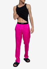 Tom Ford Logo Waistband Silk Pajama Pants Pink T4H201010 0-672