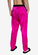 Tom Ford Logo Waistband Silk Pajama Pants Pink T4H201010 0-672