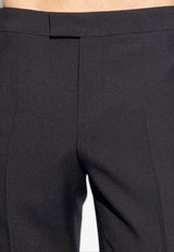 Pleat-Front Tailored Pants