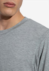 Tom Ford Long-Sleeved Crewneck T-shirt Gray T4M141410 0-020