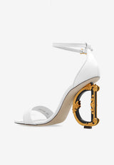 Dolce & Gabbana DG Baroque 105 Nappa Leather Sandals White CR0739 AV967-80001