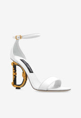 Dolce & Gabbana DG Baroque 105 Nappa Leather Sandals White CR0739 AV967-80001