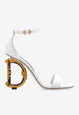 Dolce & Gabbana DG Baroque 105 Nappa Leather Sandals White CR0739 AV967-80001
