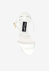 Dolce & Gabbana DG Baroque 105 Nappa Leather Sandals White CR0739 AV967-80001