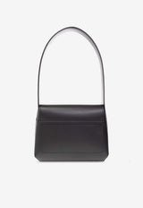 Dolce & Gabbana Embossed DG Logo Leather Shoulder Bag Black BB7516 AW576-80999